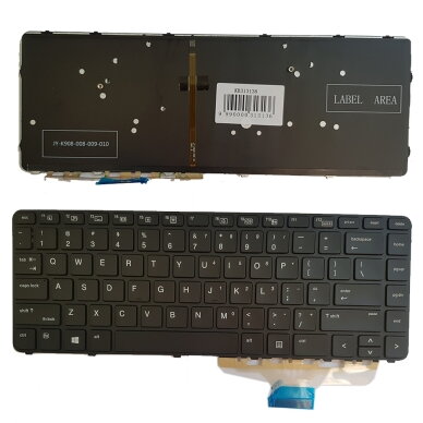 Klaviatūra HP: EliteBook Folio 1040 G3, 844423-001 su apšvietimu Klaviatūra HP: EliteBook Folio 1040 G3, 844423-001 su apšvietimu