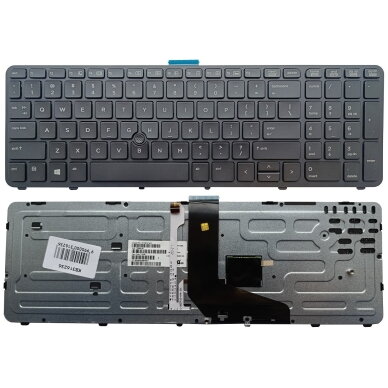Klaviatūra HP ZBook 15 G1 G2, su pašvietimu ir „trackpoint“, US Klaviatūra HP ZBook 15 G1 G2, su pašvietimu ir „trackpoint“, US