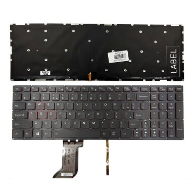 Klaviatūra Lenovo: Ideapad Y700, Y700-15ISK, Y700-17ISK su apšvietimu Klaviatūra Lenovo: Ideapad Y700, Y700-15ISK, Y700-17ISK su apšvietimu
