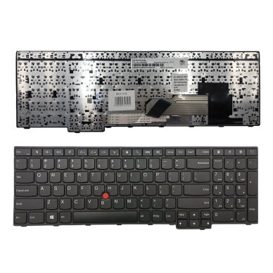 Klaviatūra Lenovo: ThinkPad E550 E555 su rėmeliu ir valdymo tašku Klaviatūra Lenovo: ThinkPad E550 E555 su rėmeliu ir valdymo tašku
