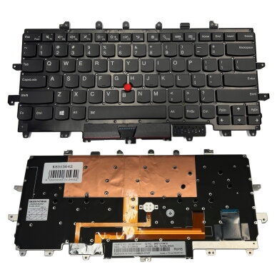 Klaviatūra LENOVO X1 Carbon Gen 4, su pašvietimu, su trackpoint, US Klaviatūra LENOVO X1 Carbon Gen 4, su pašvietimu, su trackpoint, US