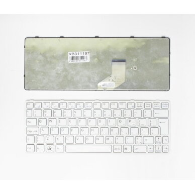 Klaviatūra SONY Vaio: SVE11, UK balta Klaviatūra SONY Vaio: SVE11, UK balta