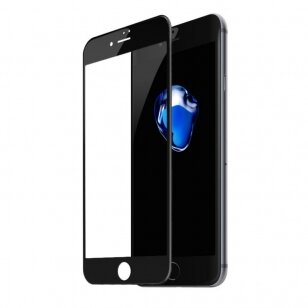 LCD apsauginis stikliukas Baseus 0.23mm Curved Screen Crack Resistant Apple iPhone 7 / 8 / SE 2020 / SE 2022 juodas