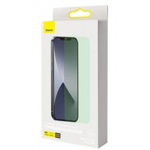 LCD apsauginis stikliukas Baseus 0.3mm Full Glass Apple iPhone 13 / 13 Pro 2vnt skaidrus SGBL020102