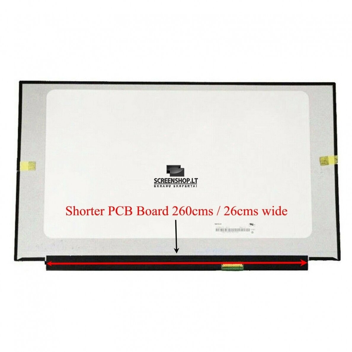 Nešiojamo kompiuterio ekranas matrica 15.6″ 1920×1080 FULL HD IPS 30pin Slim EDP 350mm 260mm PCB