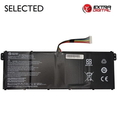 Nešiojamo kompiuterio baterija ACER AC14B18J, 3600mAh, Extra Digital Selected