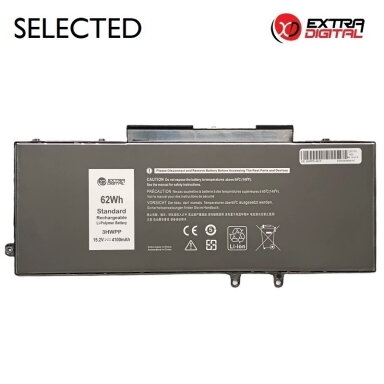 Nešiojamo kompiuterio baterija DELL 3HWPP, 4100mAh, Extra Digital Selected