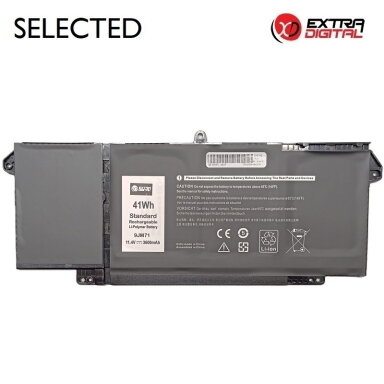 Nešiojamo kompiuterio baterija DELL 9JM71, 3600mAh, Extra Digital Selected