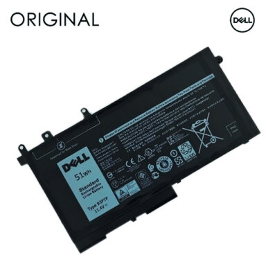 Nešiojamo kompiuterio baterija DELL D4CMT, 4254mAh, Original
