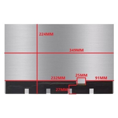 Nešiojamo kompiuterio ekranas matrica 16" 3200x2000 120hz 40pin ATNA60BX01 blizgus