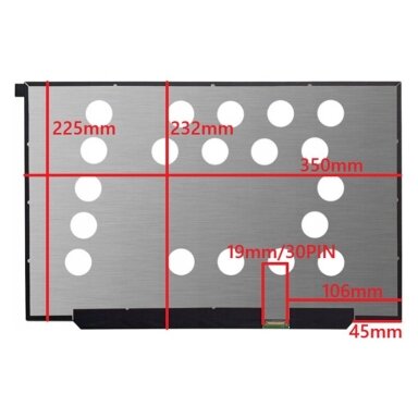 Nešiojamo kompiuterio ekranas matrica 16.0″ 1920×1200 IPS 60hz 30pin NV160WUM-NH0