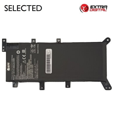 Nešiojamo kompiuterio baterija ASUS C21N1347, 4900mAh, Extra Digital Selected Nešiojamo kompiuterio baterija ASUS C21N1347, 4900mAh, Extra Digital Selected