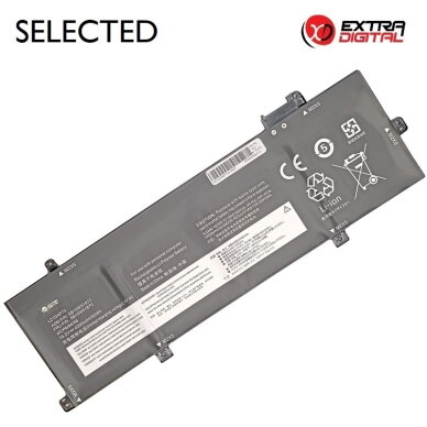 Nešiojamo kompiuterio baterija LENOVO L21D4P73, 4300 mAh, Extra Digital Selected Nešiojamo kompiuterio baterija LENOVO L21D4P73, 4300 mAh, Extra Digital Selected