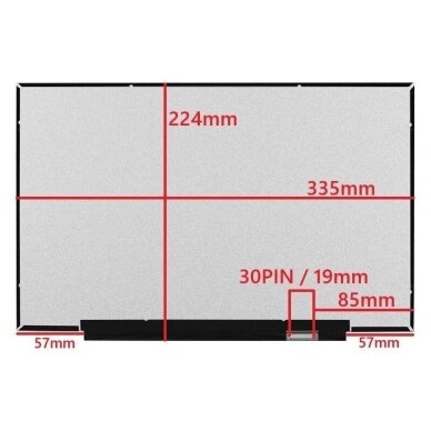 Nešiojamo kompiuterio ekranas matrica 15.3″ FULL HD IPS 30pin N153JCA-ELK Nešiojamo kompiuterio ekranas matrica 15.3″ FULL HD IPS 30pin N153JCA-ELK