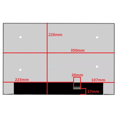 Nešiojamo kompiuterio ekranas matrica 16" 1920x1200 60HZ 30pin B160UAN04.4 Nešiojamo kompiuterio ekranas matrica 16" 1920x1200 60HZ 30pin B160UAN04.4