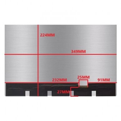 Nešiojamo kompiuterio ekranas matrica 16" 3200x2000 120hz 40pin ATNA60BX01 blizgus Nešiojamo kompiuterio ekranas matrica 16" 3200x2000 120hz 40pin ATNA60BX01 blizgus