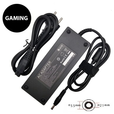Nešiojamo kompiuterio įkroviklis ACER 135W: 19V, 7.1A Nešiojamo kompiuterio įkroviklis ACER 135W: 19V, 7.1A