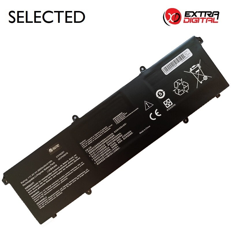 Nešiojamo kompiuterio baterija ASUS C31N2201, 3600mAh, Extra Digital Selected